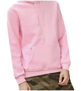 Winwinus Men's Pullover Casual Solid Drawstring Pockets Hoodie Sweatshirts Pink L - Retail Maharaj