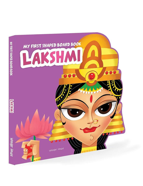 My First Shaped Board Book: Illustrated Goddess Laxmi Hindu Mythology Picture Book for Kids Age 2+ (Indian Gods and Goddesses) - Retail Maharaj