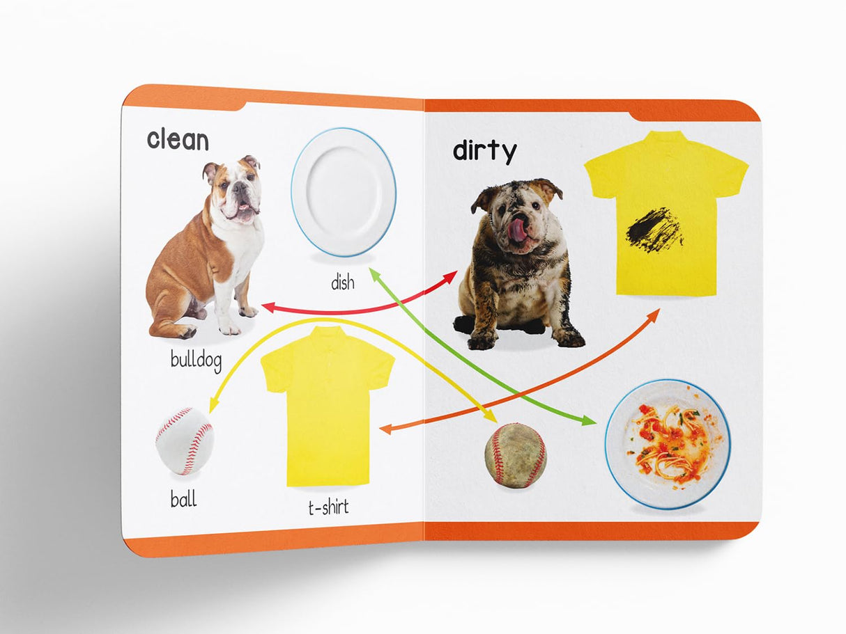 Early Learning Padded Book of Opposites: Board Book for Kids | Learn Basic Concepts Like Big–Small, Day–Night, Hot–Cold with Bright Pictures | Durable Padded Board Book for Babies, Toddlers & Preschoolers | Ages 0–5 Years - Retail Maharaj