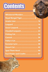 INDIA’S COOLEST CATS : Wild About India - Engaging Book for Kids (Ages 5-15) - Fun Facts, Trivia Questions and Answers to Teach Your Children about the Animal Kingdom - Retail Maharaj