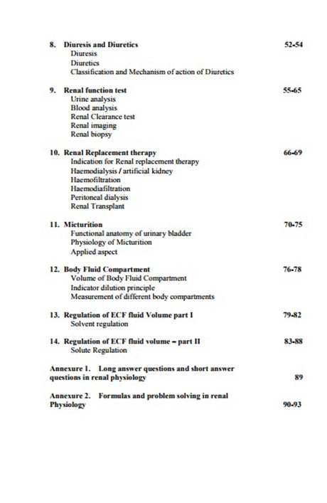 Renal Physiology For MBBS Students - Retail Maharaj