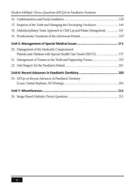 Modern Multiple Choice Questions (MCQs) in Paediatric Dentistry (First, 2025) - Retail Maharaj