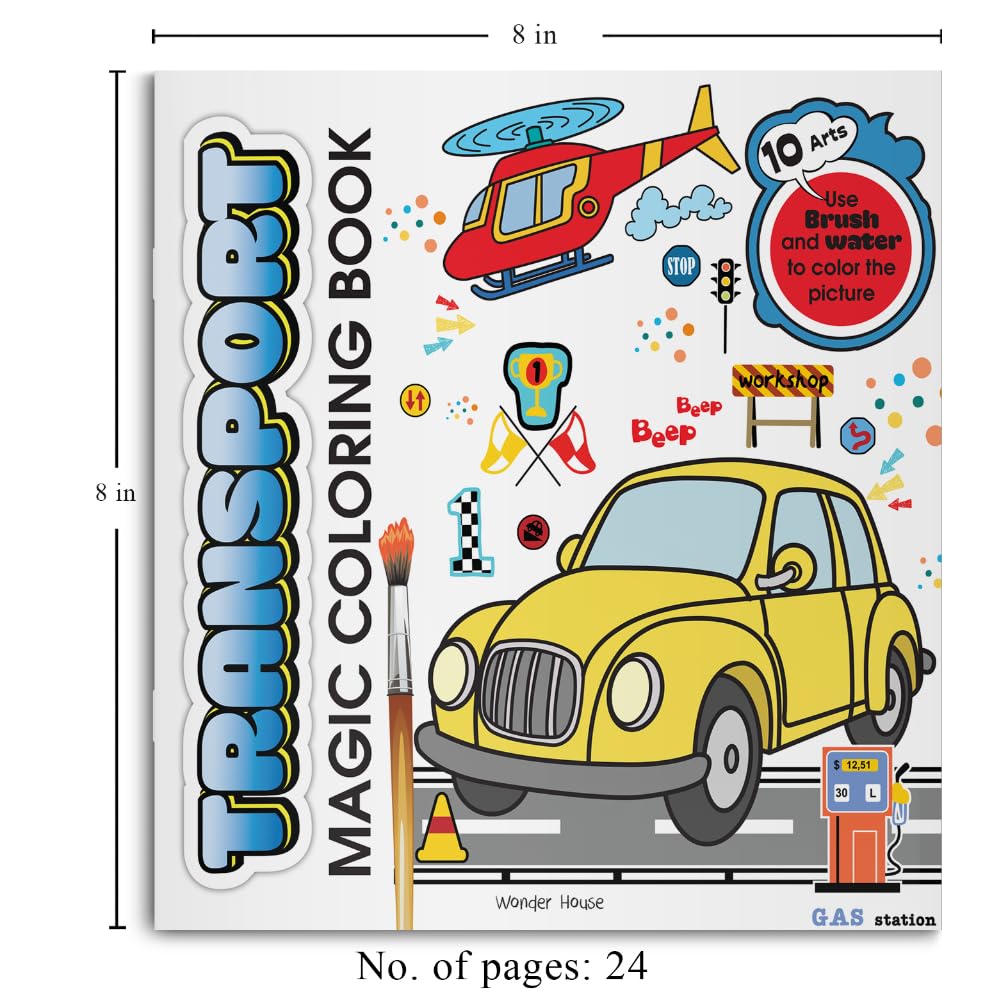 Transport Magic Coloring Book - Retail Maharaj