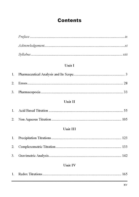 A Textbook of Pharmaceutical Analysis- For First Year B. Pharm Semester - I - Retail Maharaj