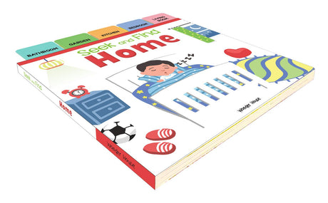 Seek And Find - Home : Early Learning Board Books With Tabs - Retail Maharaj