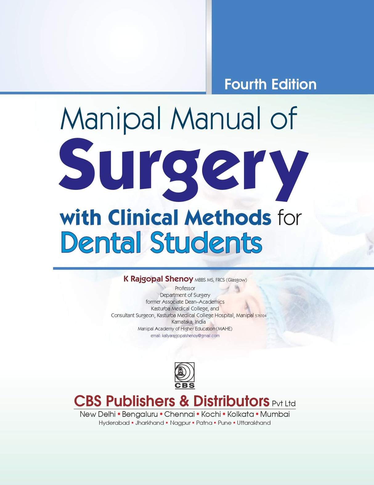 Manipal Manual Of Surgery With Clinical Methods For Dental Students 4Ed (Pb 2022) - Retail Maharaj