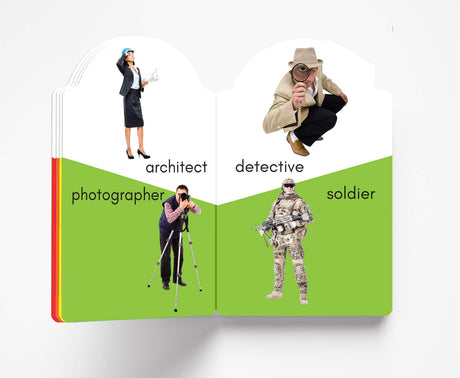 My Early Learning Book of People at Work: Attractive Shape Board Book for Kids | Learn About Doctors, Teachers, Firefighters, Farmers & More with Bright Pictures and Fun Cut-Out Design | Early Learning Book for Babies, Toddlers & Preschoolers | Ages 0–5 Y - Retail Maharaj