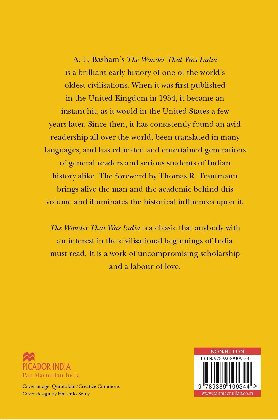 The Wonder That Was India: Volume I - Retail Maharaj