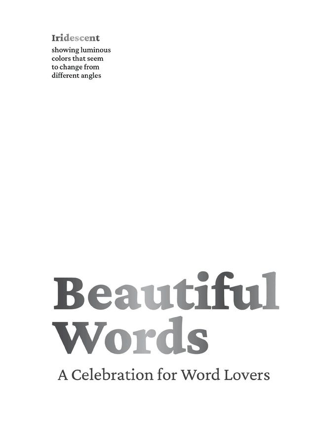 Beautiful Words: A Celebration for Word Lovers - Retail Maharaj