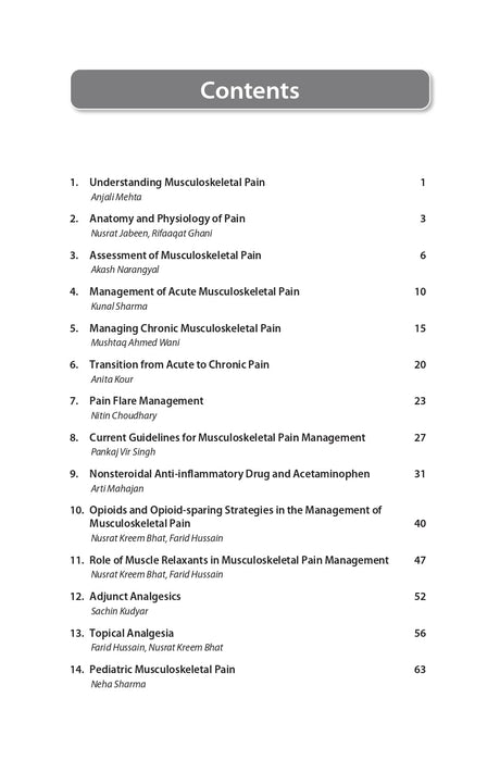 MUSCULOSKELETAL PAIN MANAGEMENT - Retail Maharaj