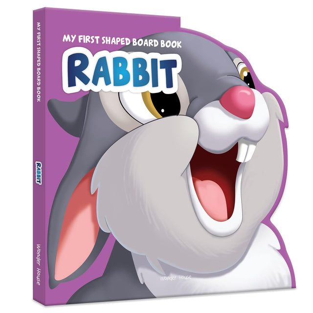 My First Shaped Board Book: Illustrated Rabbit - Animal Picture Book for Kids Age 2+ Board book - Retail Maharaj