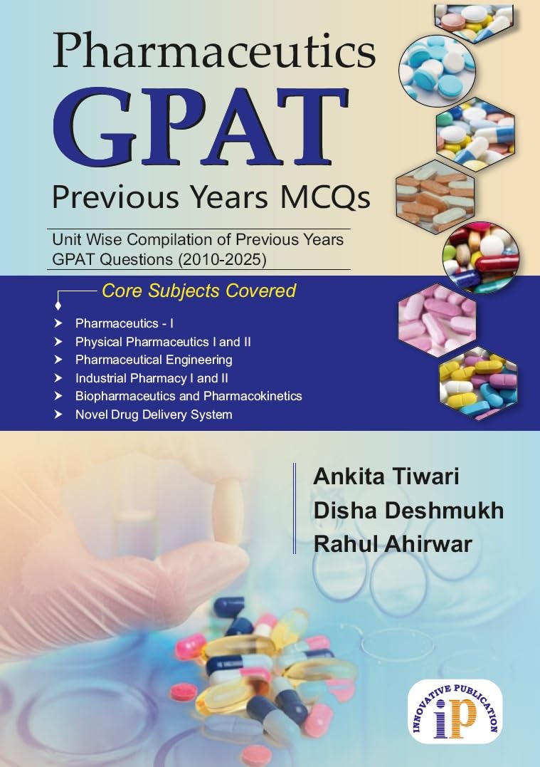 Pharmaceutics- GPAT Previous Years MCQs (First Edition, 2026) - Retail Maharaj
