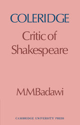 Coleridge: Critic of Shakespeare - Retail Maharaj
