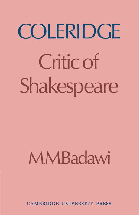 Coleridge: Critic of Shakespeare - Retail Maharaj