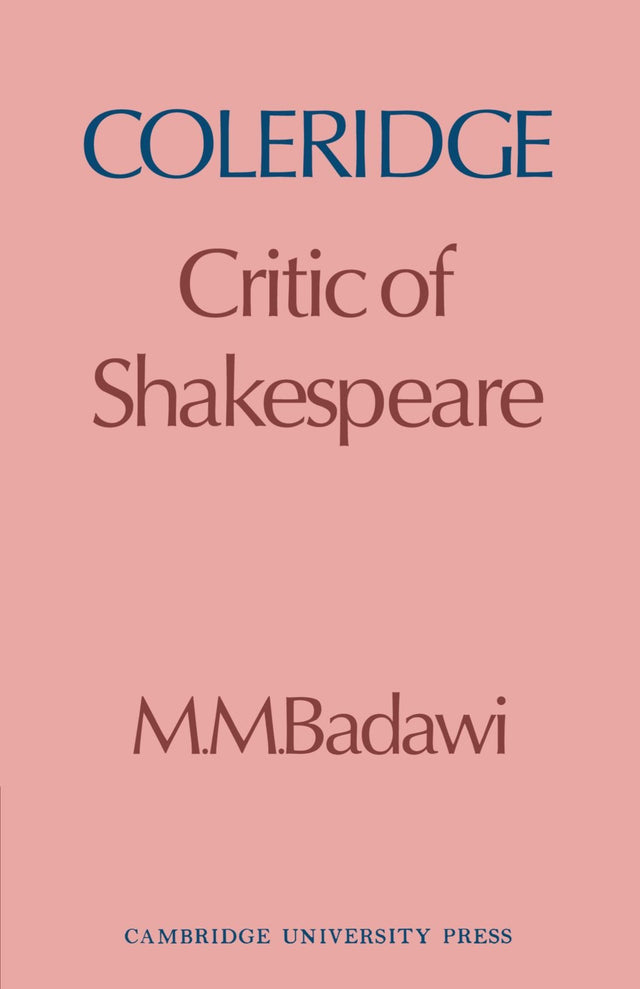Coleridge: Critic of Shakespeare - Retail Maharaj