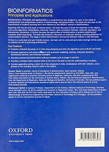 BIOINFORMATICS: PRINCIPLES AND APPLICATIONS - Retail Maharaj
