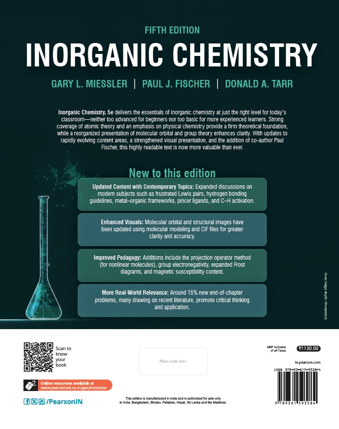 Pearson – Inorganic Chemistry | 5th Edition - Retail Maharaj