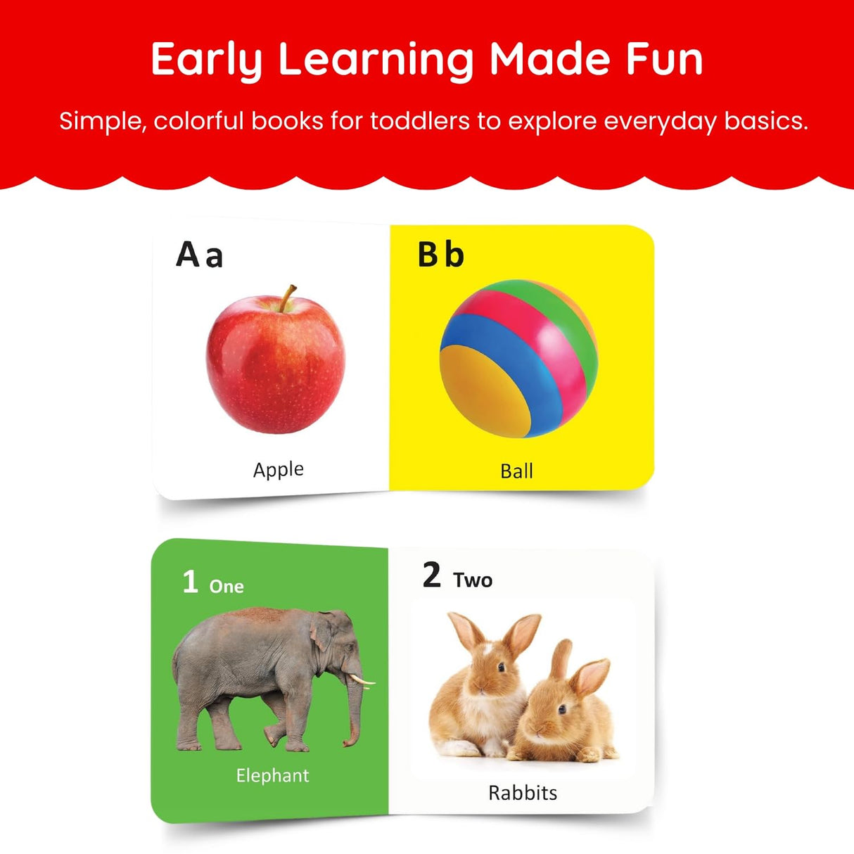 My First Library: Box Set of 10 Board Books for Children | My Little Book of Early Learning for Kids | Learn ABCs, Numbers, Words, Colours & More | Kids Amazing Picture Book | Little Learner’s Library | Perfect Gift Set for Toddlers | First Step Learning - Retail Maharaj