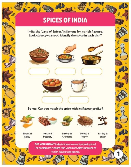 Hello, India! A Fun India Activity Book: Food and Culture - Retail Maharaj