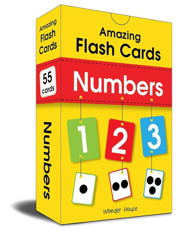 Amazing Flash Cards Numbers: Early Development of Preschool Toddler (55 Cards) - Retail Maharaj