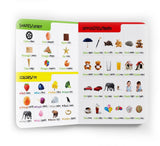 My First All-in-One (English–Hindi): Bilingual Picture Board Book for Kids | Learn ABC, Numbers, Colors, Shapes & More in English and Hindi | Early Learning Book for Babies, Toddlers & Preschoolers | Ages 0–5 Years - Retail Maharaj