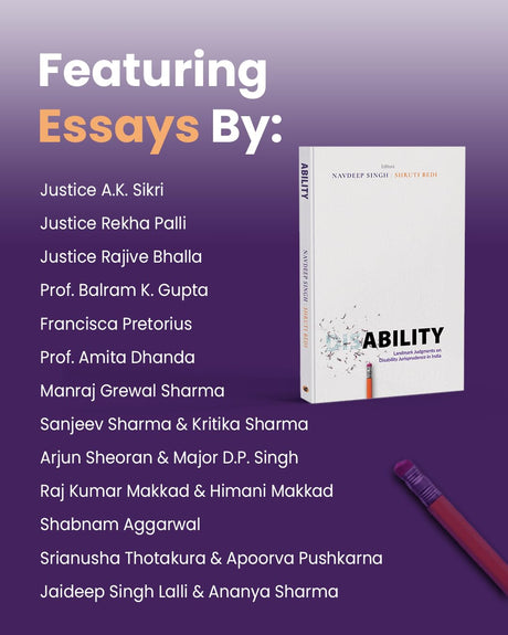 Ability: Landmark Judgments on Disability Jurisprudence in India - Retail Maharaj