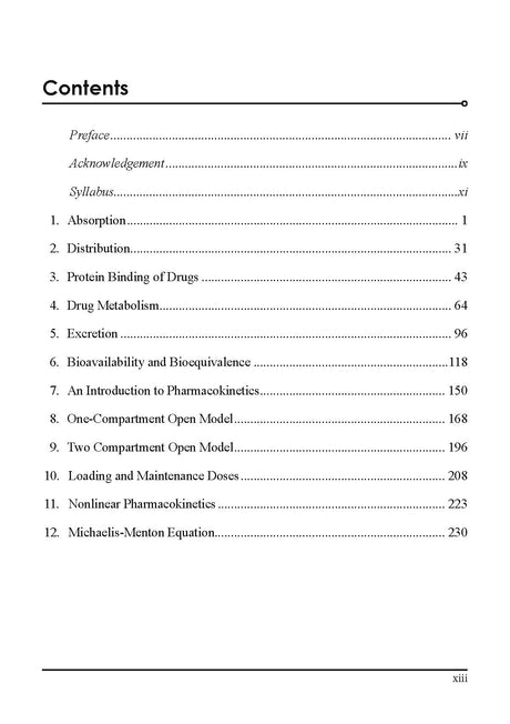 Concise Biopharmaceutics and Pharmacokinetics for the Students of B.Pharm 6th Semester (First Edition, 2025) - Retail Maharaj