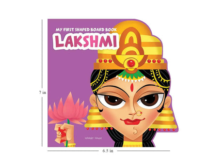 My First Shaped Board Book: Illustrated Goddess Laxmi Hindu Mythology Picture Book for Kids Age 2+ (Indian Gods and Goddesses) - Retail Maharaj