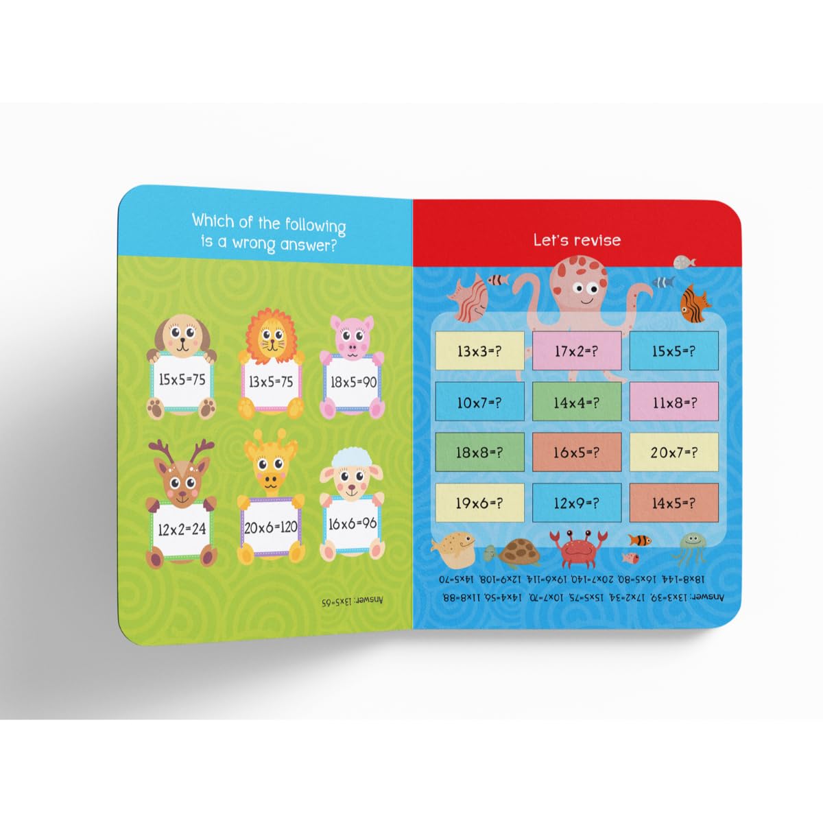 My First Padded Board Book of Times Table – Multiplication Tables from 1 to 20: Brightly Illustrated Math Learning Book for Kids | Helps Build Strong Foundation in Numbers & Arithmetic | Durable Educational Book for Ages 6–8 Years - Retail Maharaj