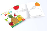Little Artist Copy Colouring Books: Set of 8 (Birds, Sea Animals, Fruits, Animals, Vegetables, Dinosaurs, Cars and People Around Us) - Retail Maharaj