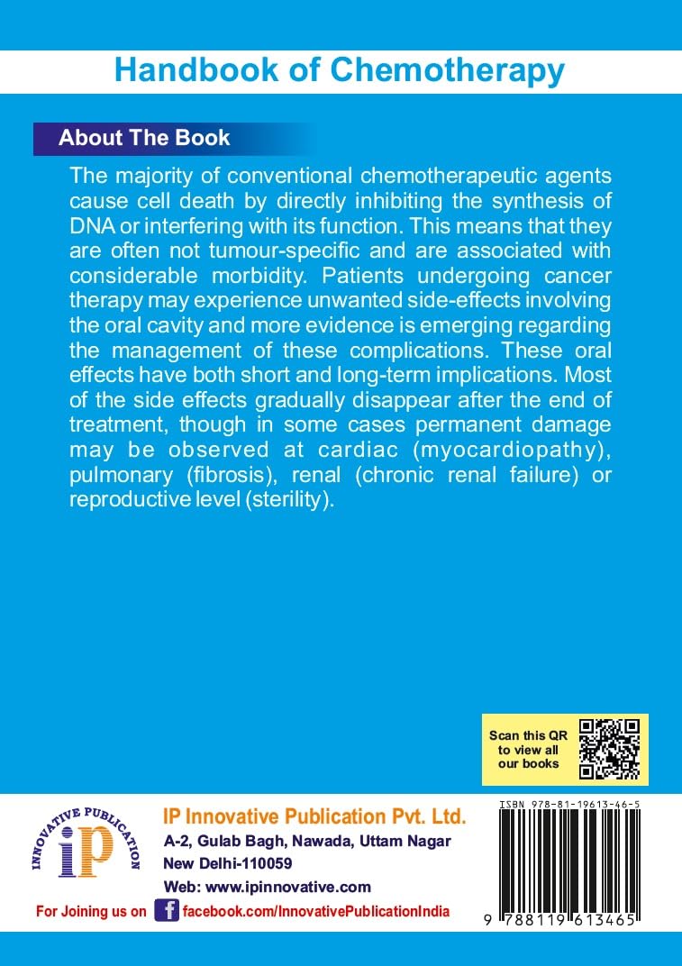 Handbook of Chemotherapy (First Edition, 2024) - Retail Maharaj