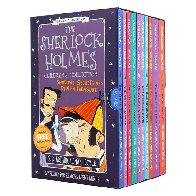 The Sherlock Holmes Children's Collection: (Series 1) Shadows, Secrets and Stolen Treasure (Easy Classics): 10 Book Box Set - Retail Maharaj