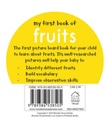 My First Book of Fruits | First Fruit Board Book for Babies, Toddlers & Preschoolers | Learn About Common Fruits with Bright, Colorful Pictures | Early Learning Book for Kids Ages 0-3 Years - Retail Maharaj
