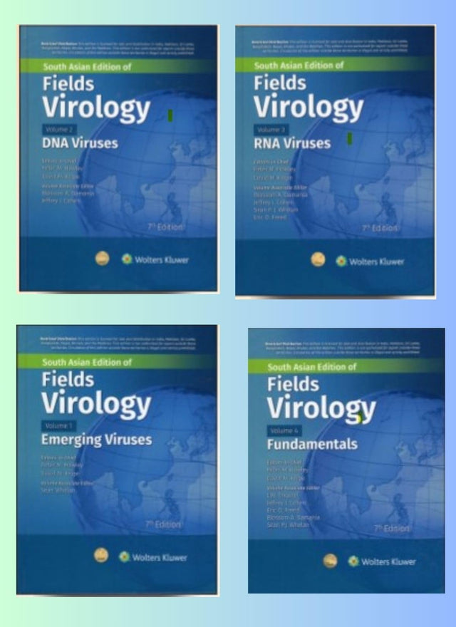 Fields Virology: Emerging Viruses, Fundamentals, DNA Viruses, RNA Viruses, (Vol 4 Set), 7th South Asian ed - Retail Maharaj