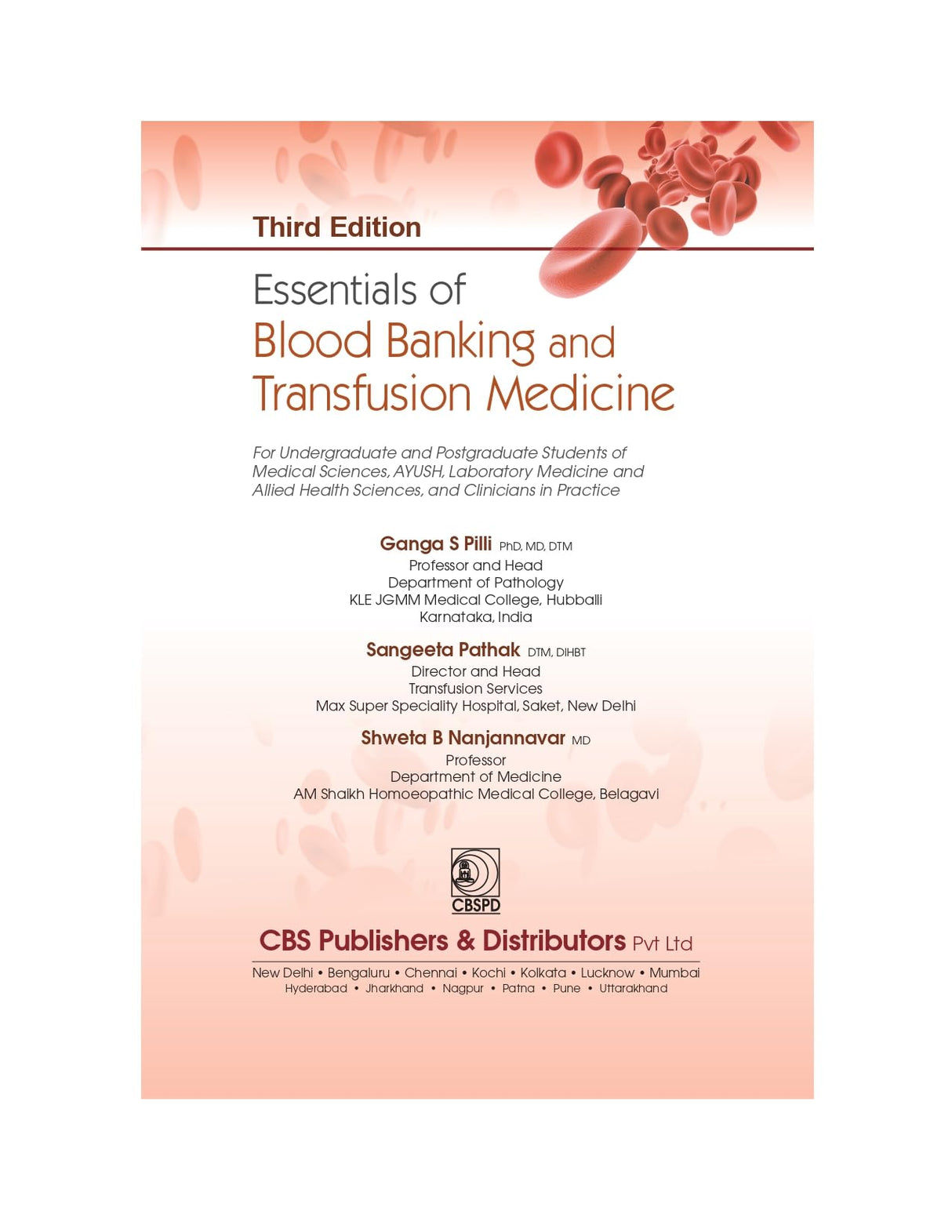 Essentials Of Blood Banking And Transfusion Medicine 3Ed (Pb 2025) - Retail Maharaj
