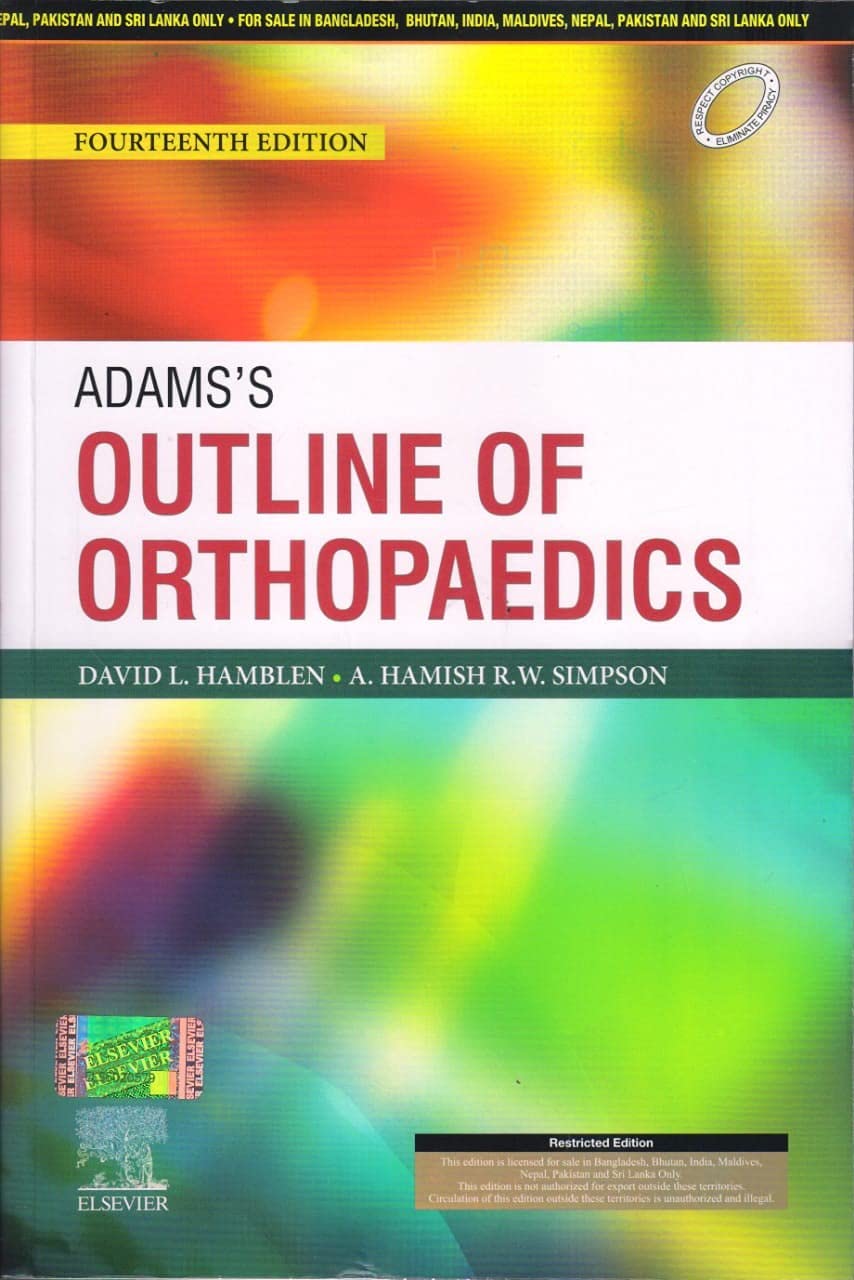 Adam's Outline of Orthopaedics - 14ED - Retail Maharaj