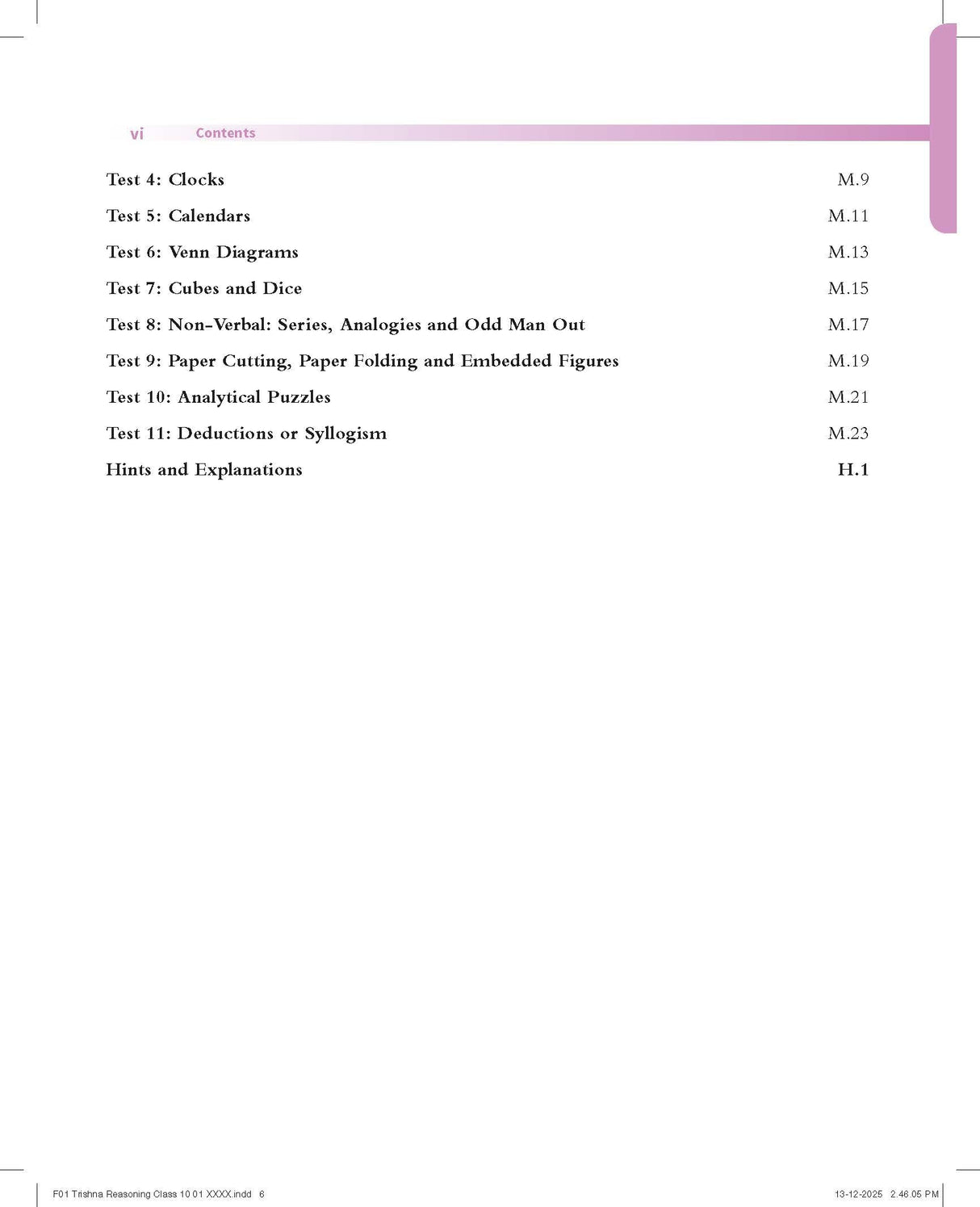 Trishna Reasoning Book Grade 10 - Retail Maharaj