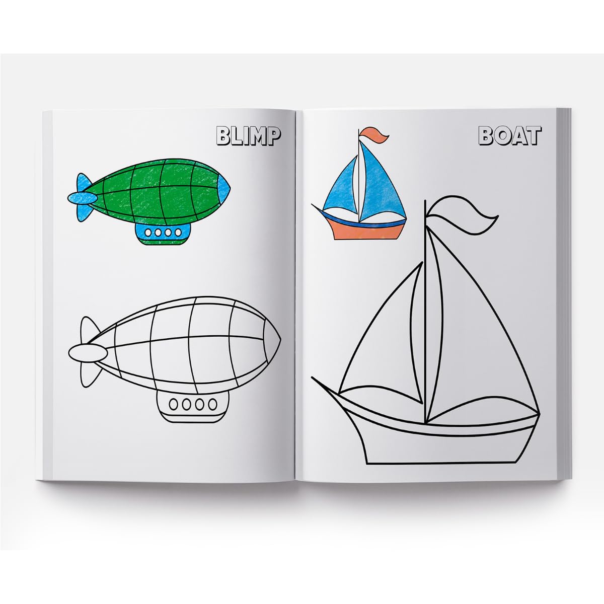 Colouring Book of Transport (Cars, Trains, Airplane and more): Creative Crayons Series - Crayon Copy Colour Books - Retail Maharaj