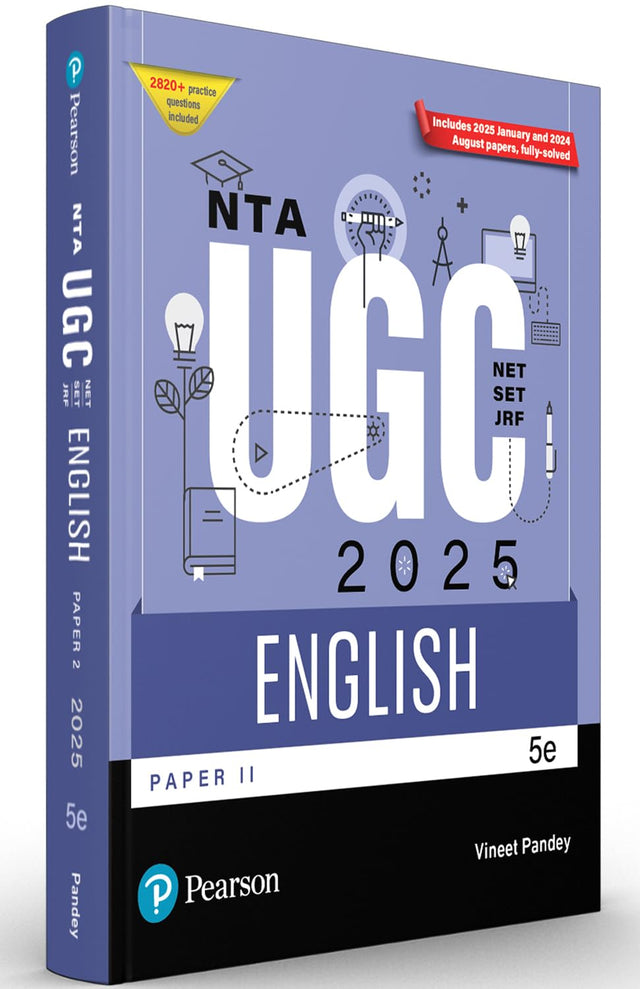 Pearson NTA UGC NET Paper 2 English 2025 | SET, JRF | Includes 2025 January & 2024 August Papers fully solved | 2820+ Practice Questions | Previous ... Questions Based Upon Units | 5th Edition - Retail Maharaj