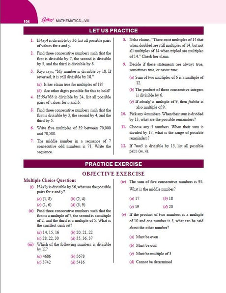 Golden Mathematics Study Material Based on NEW NCERT Ganita Prakash For Class 8 | For CBSE 2026 Exams | Summary | Solved NCERT Textual Questions | Sample Question Papers | Exam Oriented Questions | Practice Exercises | Objective Type Question Bank | MCQs - Retail Maharaj