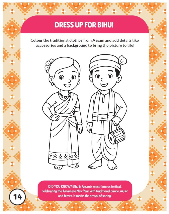 Hello India! A Fun India Activity Book: States And Union Territories - Retail Maharaj