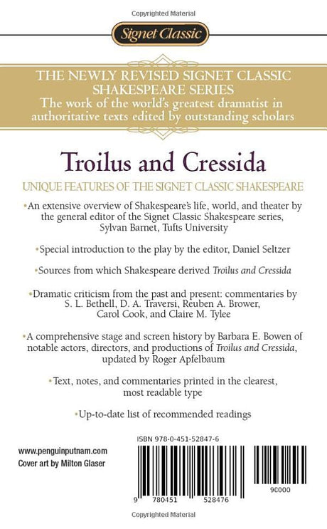 Troilus and Cressida (Signet Classic Shakespeare) - Retail Maharaj