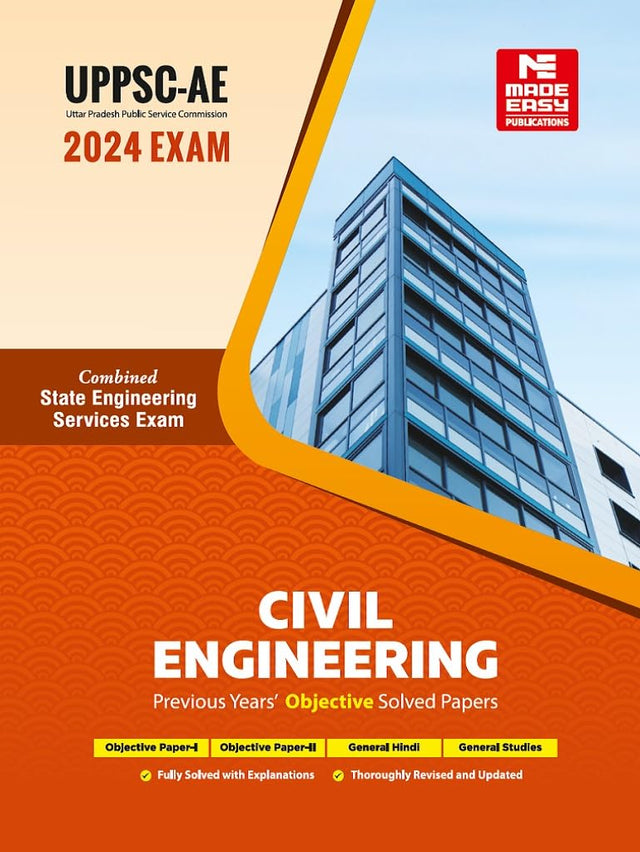 Uppsc- Ae 2023 : Previous Years Objective Solved Papers - Civil Engineering - Retail Maharaj