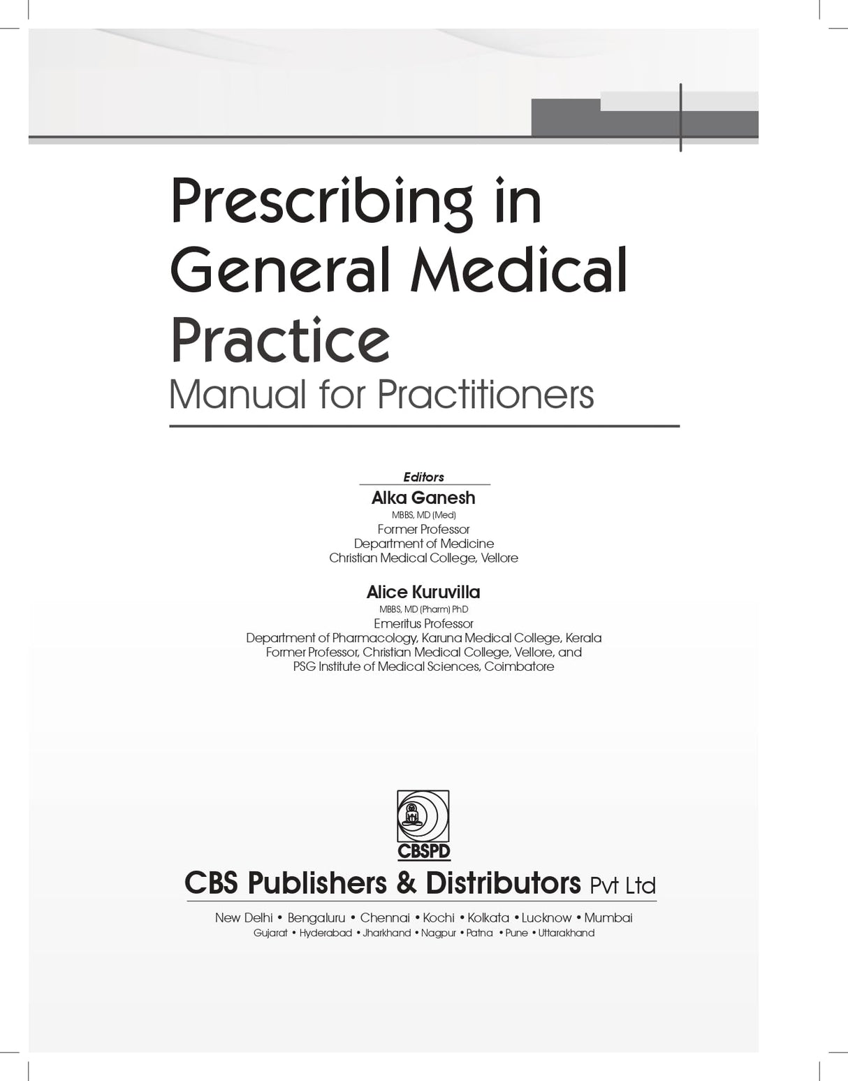 Prescribing in General Medical Practice Manual for Practitioners - Retail Maharaj