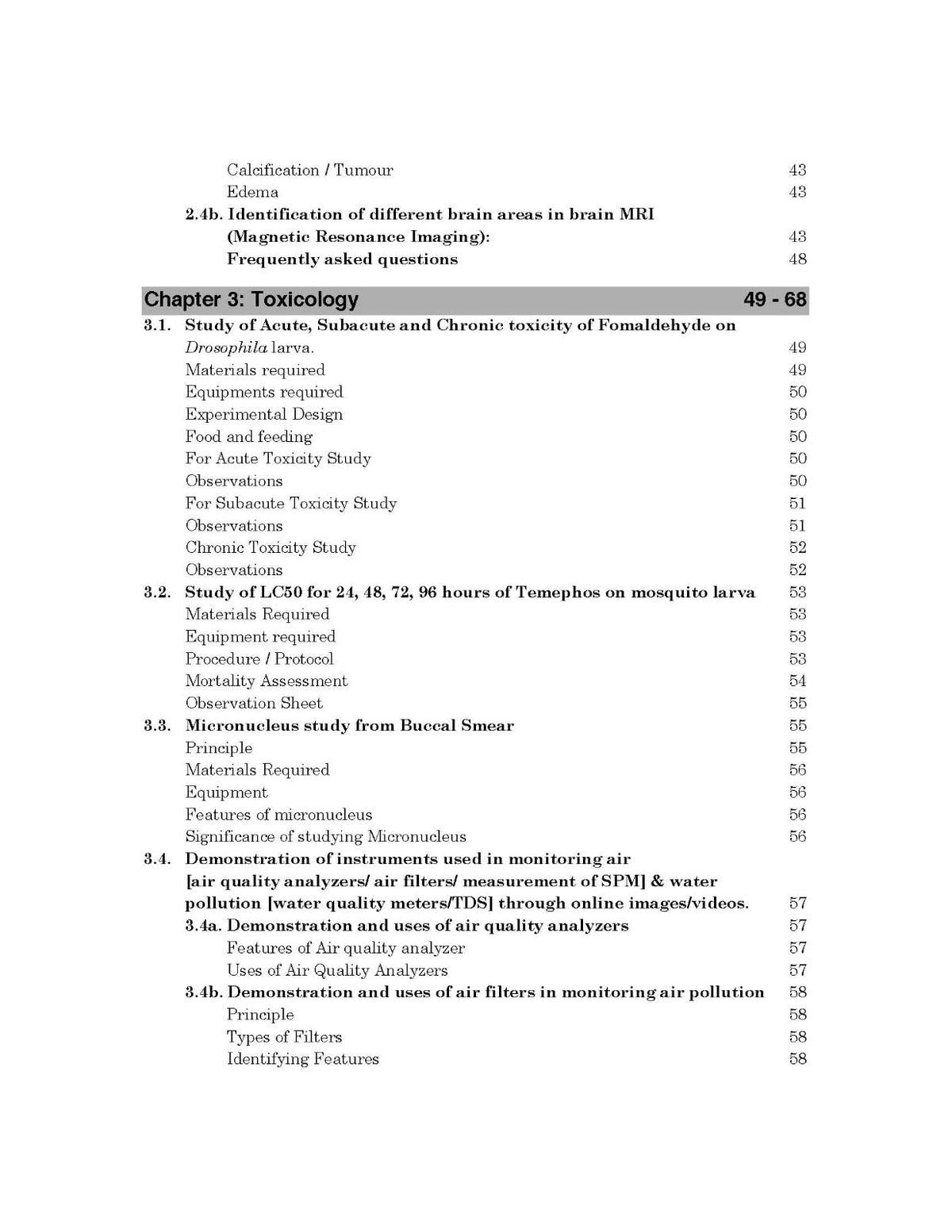 Zoology Practical Manual (Semester 7 & 8) (English Version)