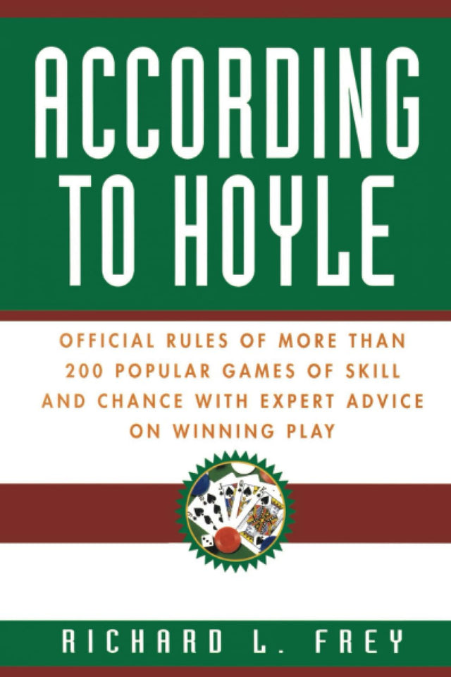 According to Hoyle: Official Rules of More Than 200 Popular Games of Skill and Chance With Expert Advice on Winning Play - Retail Maharaj