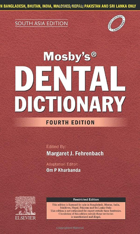Mosby's Dental Dictionary: First South Asia Edition - Retail Maharaj