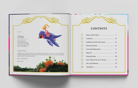 Princess Fairy Tales: Ten Traditional Fairy Tales For Children (Abridged and Retold With Large Font For Easy Reading) 8 Inches X 8 Inches - Hardback - Retail Maharaj
