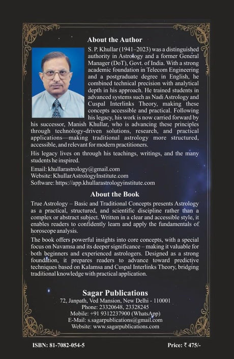 True Astrology Basic & Traditional Concepts By S. P. Khullar - Retail Maharaj