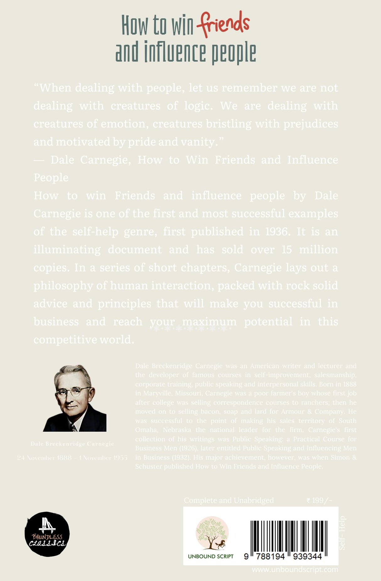 How To Win Friends And Influence People By Dale Carnegie